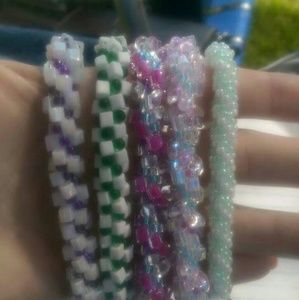 Handmade crocheted bracelets